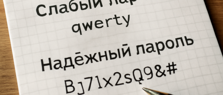Надёжный пароль: правила создания и примеры